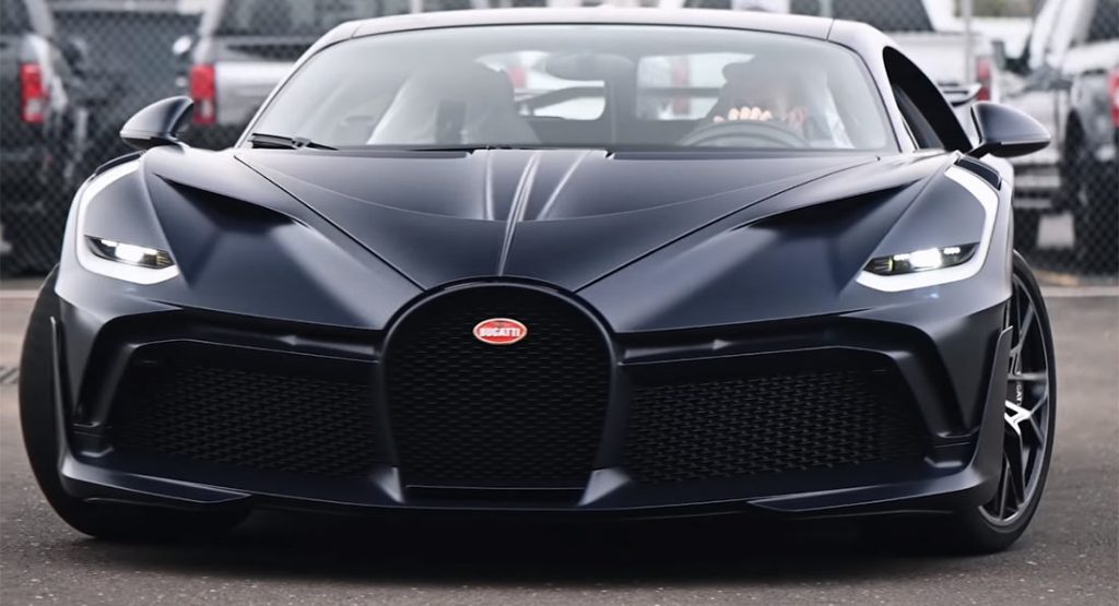  This Bugatti Divo Is Bathed In Exposed Matte Blue Carbon Fiber