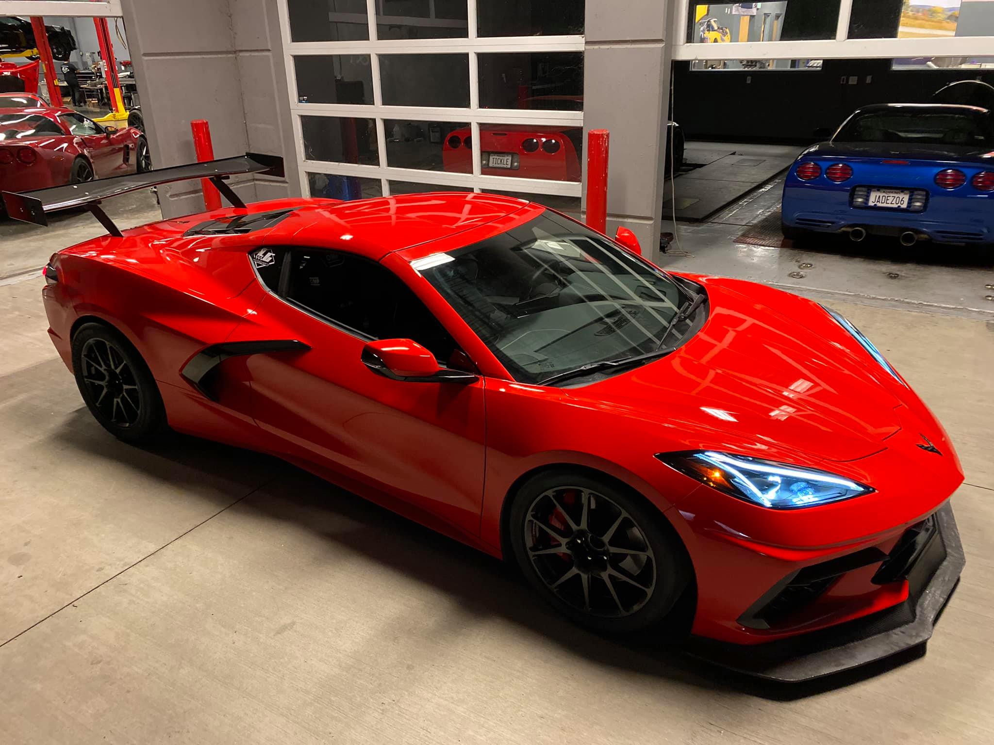 LG Motorsport Gives C8 Corvette Big Rear Wing For Extra Downforce