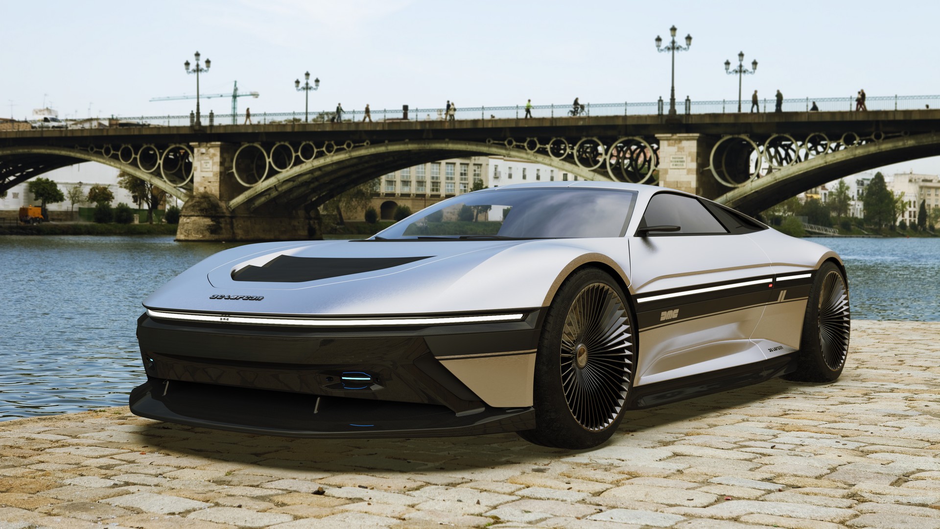 This Modern Day Take On The Delorean Dmc 12 Is A Futuristic Ev Wrapped In Stylish Stainless Steel Carscoops