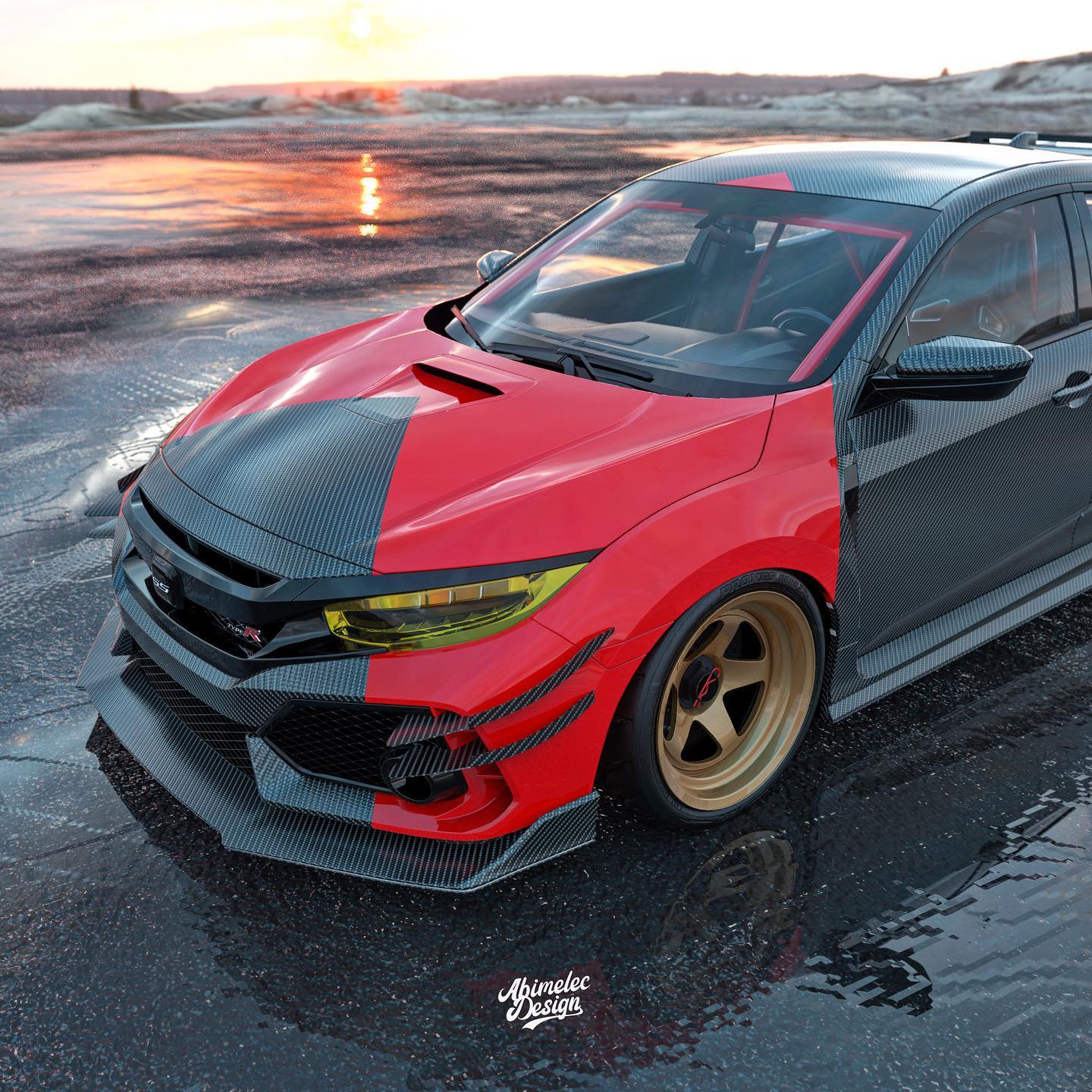 What If Someone Decided To Give The Honda Civic Type R An LS4 V8?