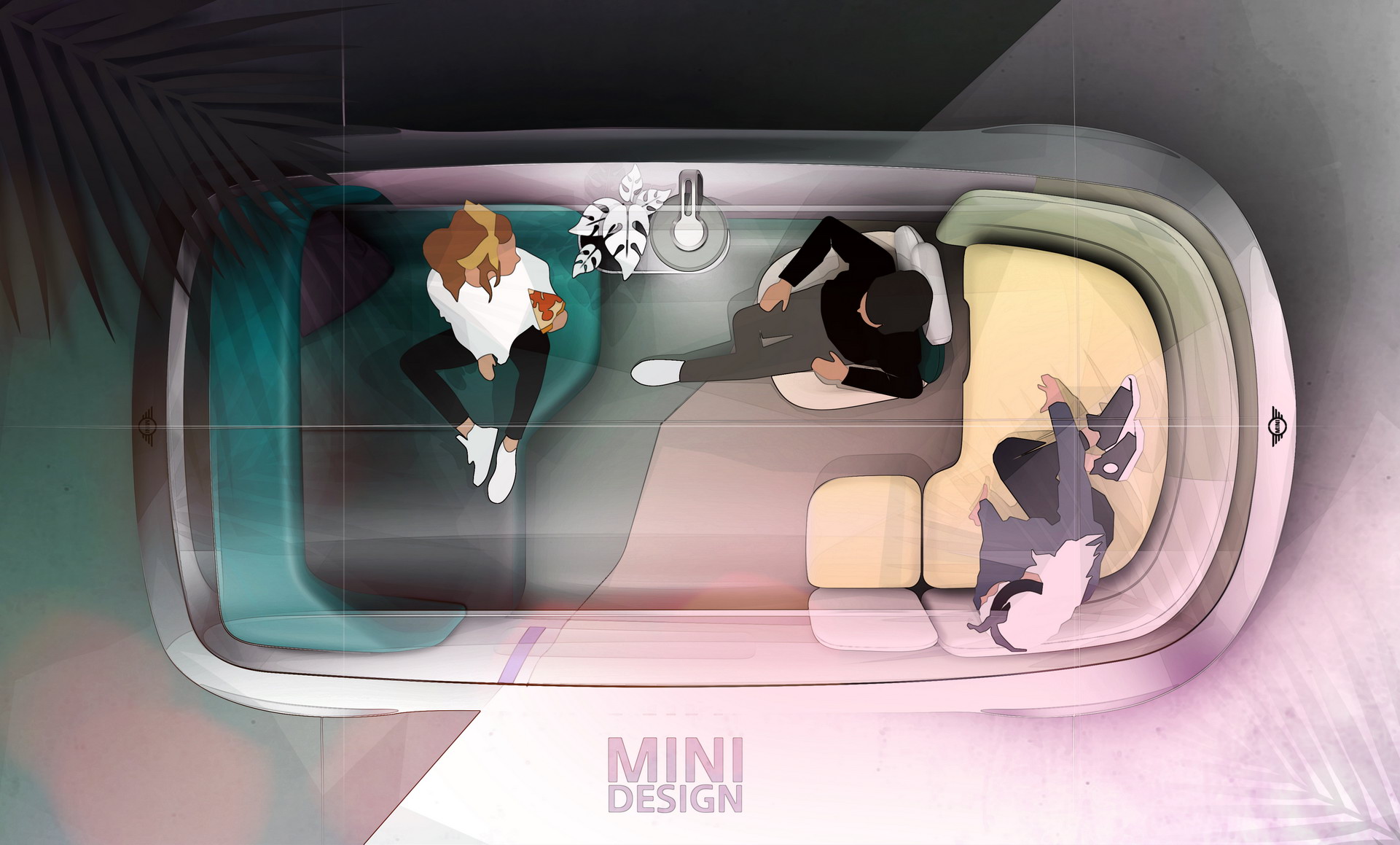 MINI Vision Urbanaut Is As A Futuristic Autonomous Minivan Doubling As A Chic Urban Hangout