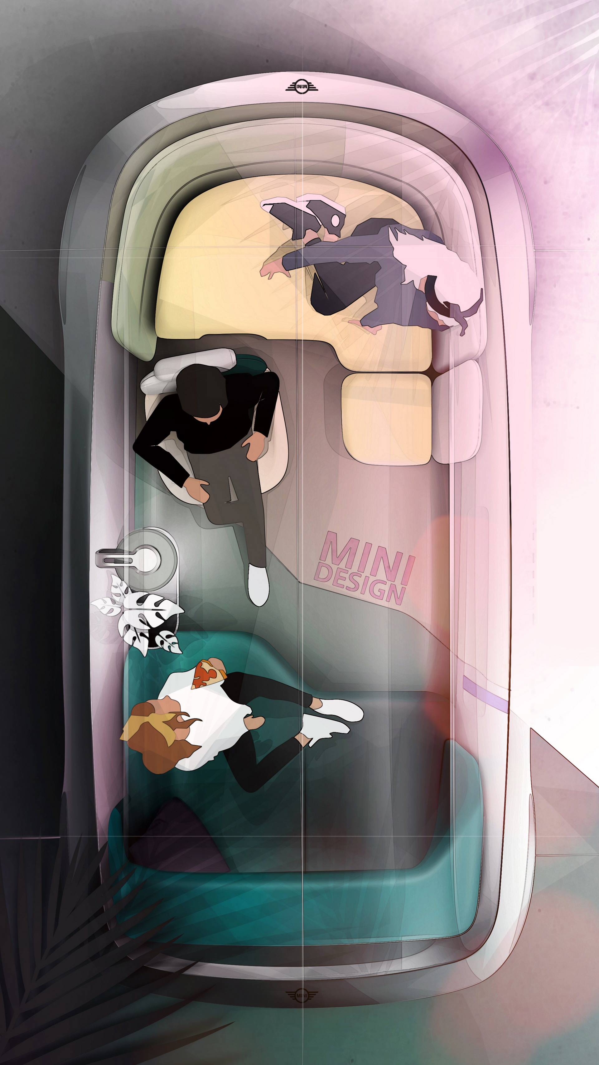 MINI Vision Urbanaut Is As A Futuristic Autonomous Minivan Doubling As A Chic Urban Hangout