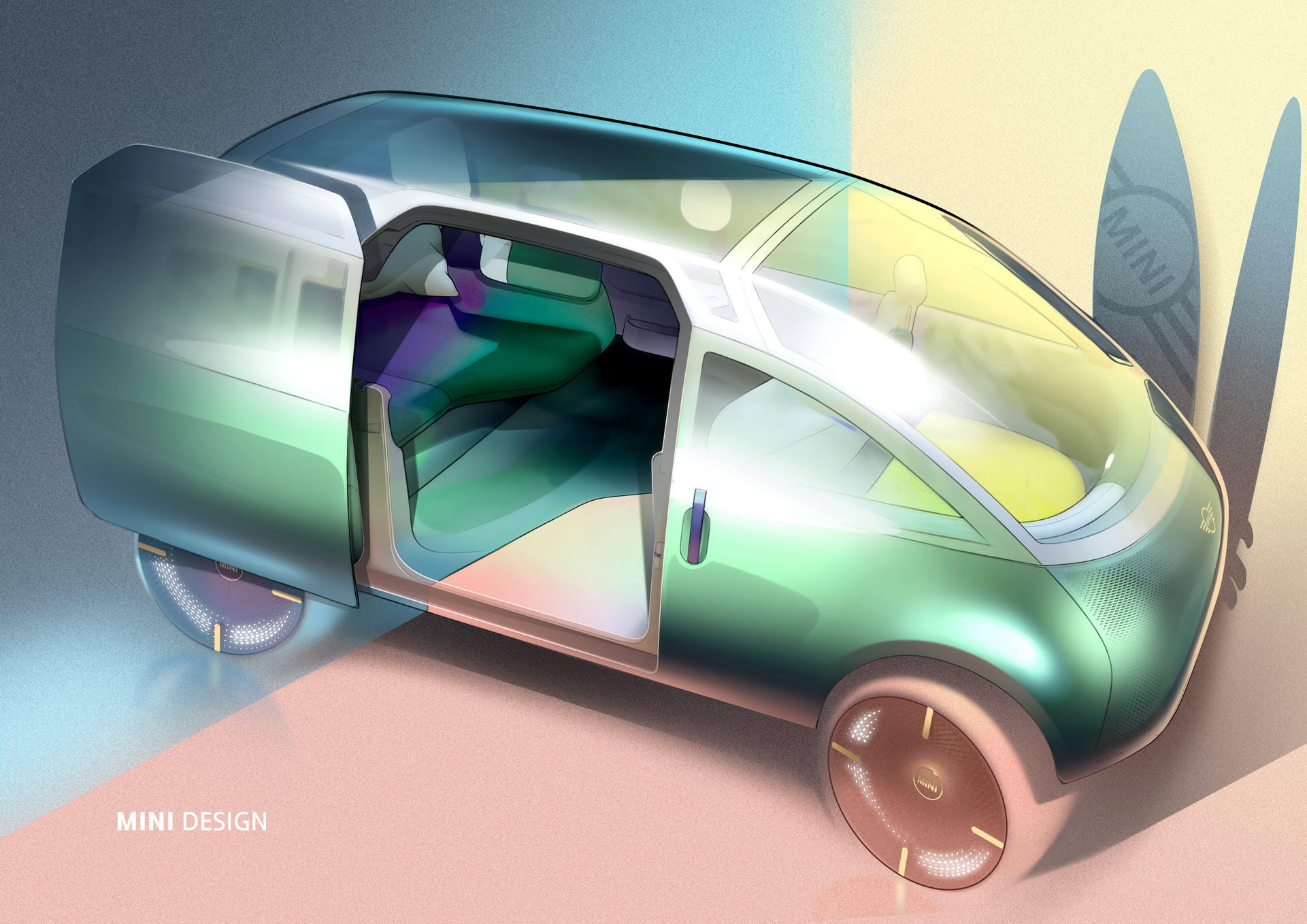 MINI Vision Urbanaut Is As A Futuristic Autonomous Minivan Doubling As A Chic Urban Hangout