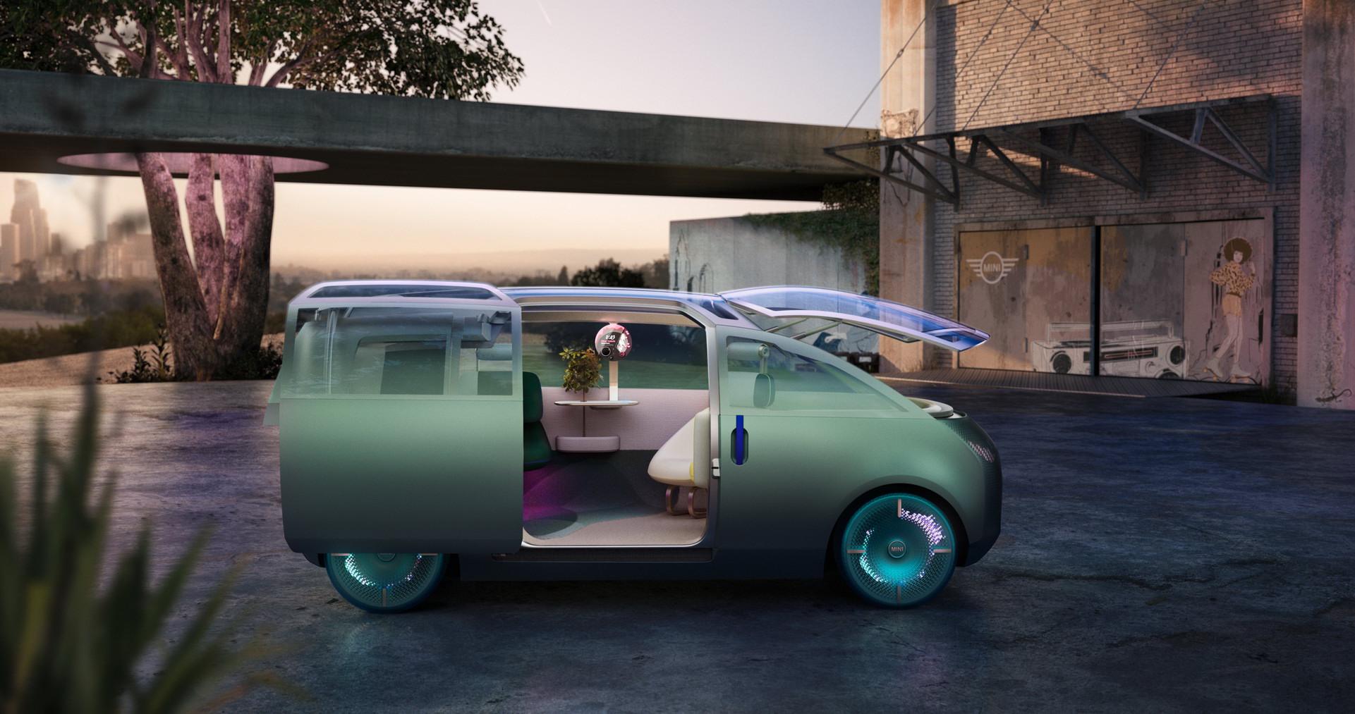 MINI Vision Urbanaut Is As A Futuristic Autonomous Minivan Doubling As A Chic Urban Hangout
