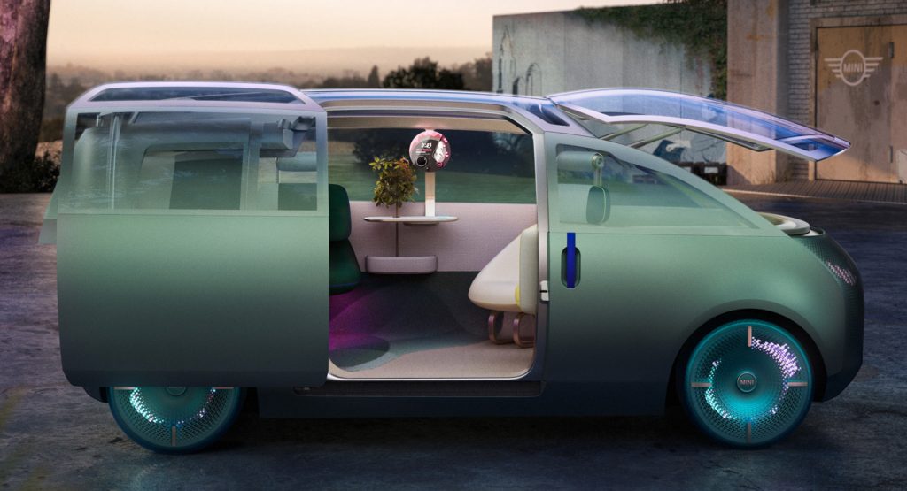  MINI Vision Urbanaut Is As A Futuristic Autonomous Minivan Doubling As A Chic Urban Hangout