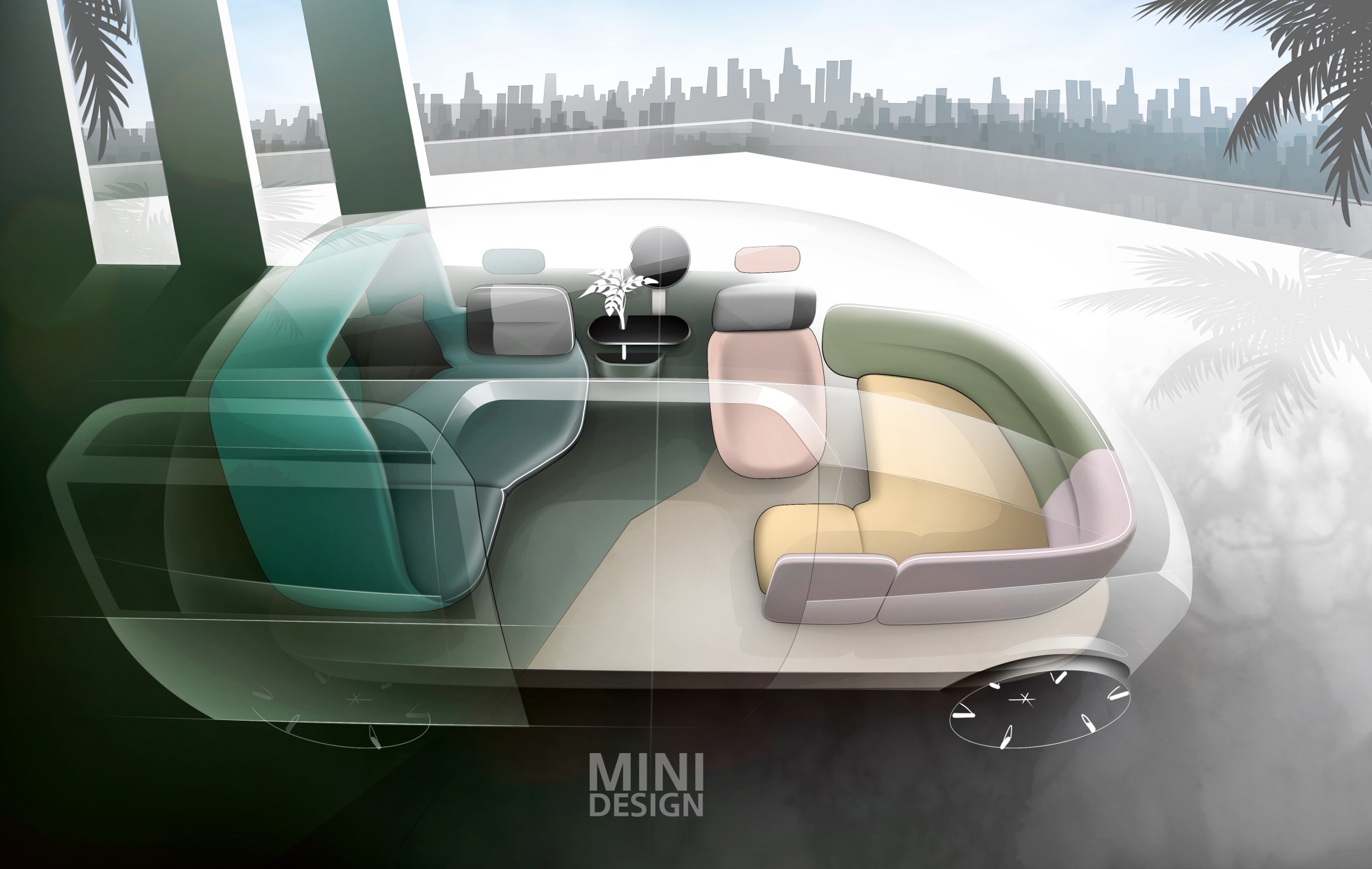 MINI Vision Urbanaut Is As A Futuristic Autonomous Minivan Doubling As A Chic Urban Hangout