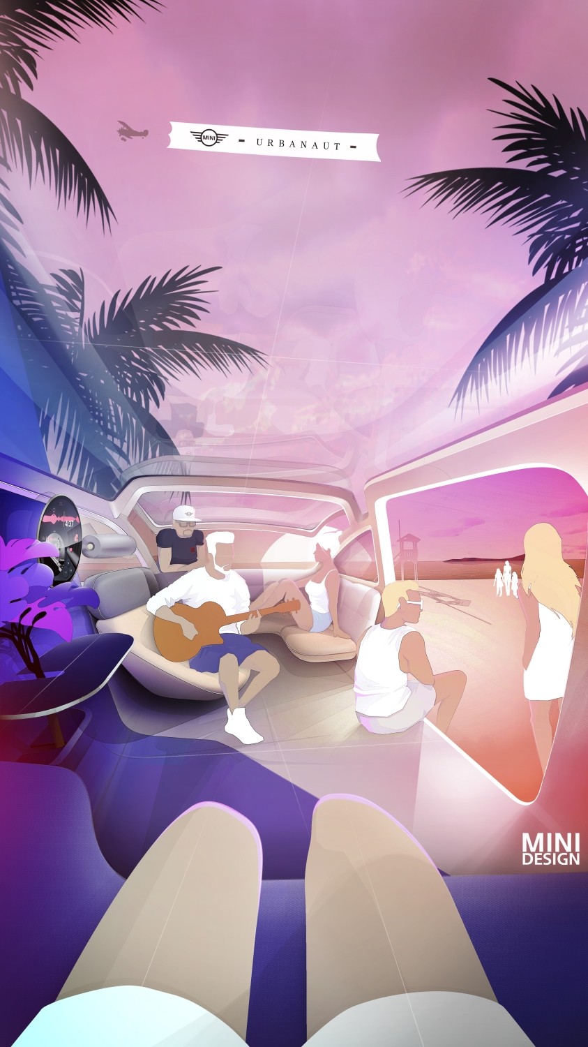 MINI Vision Urbanaut Is As A Futuristic Autonomous Minivan Doubling As A Chic Urban Hangout