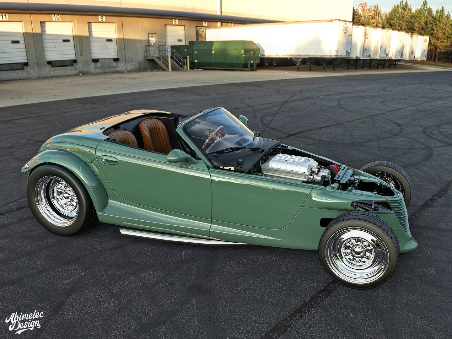 This Plymouth Prowler Render With A Reshaped Body And Hellcat V8 Would Make For An Interesting Project