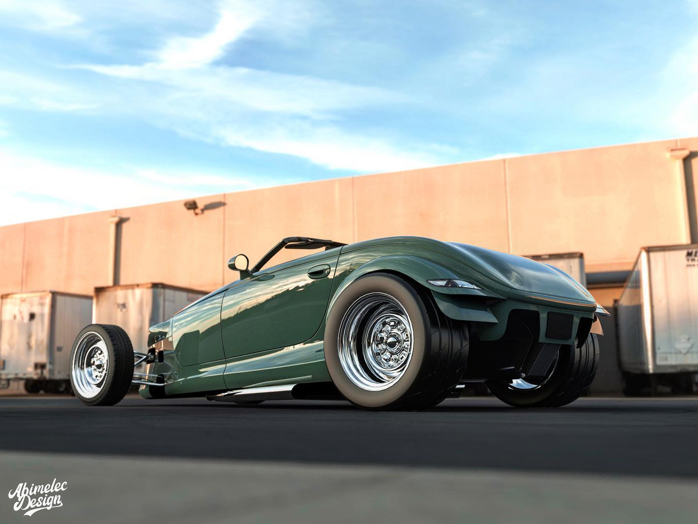 This Plymouth Prowler Render With A Reshaped Body And Hellcat V8 Would Make For An Interesting Project