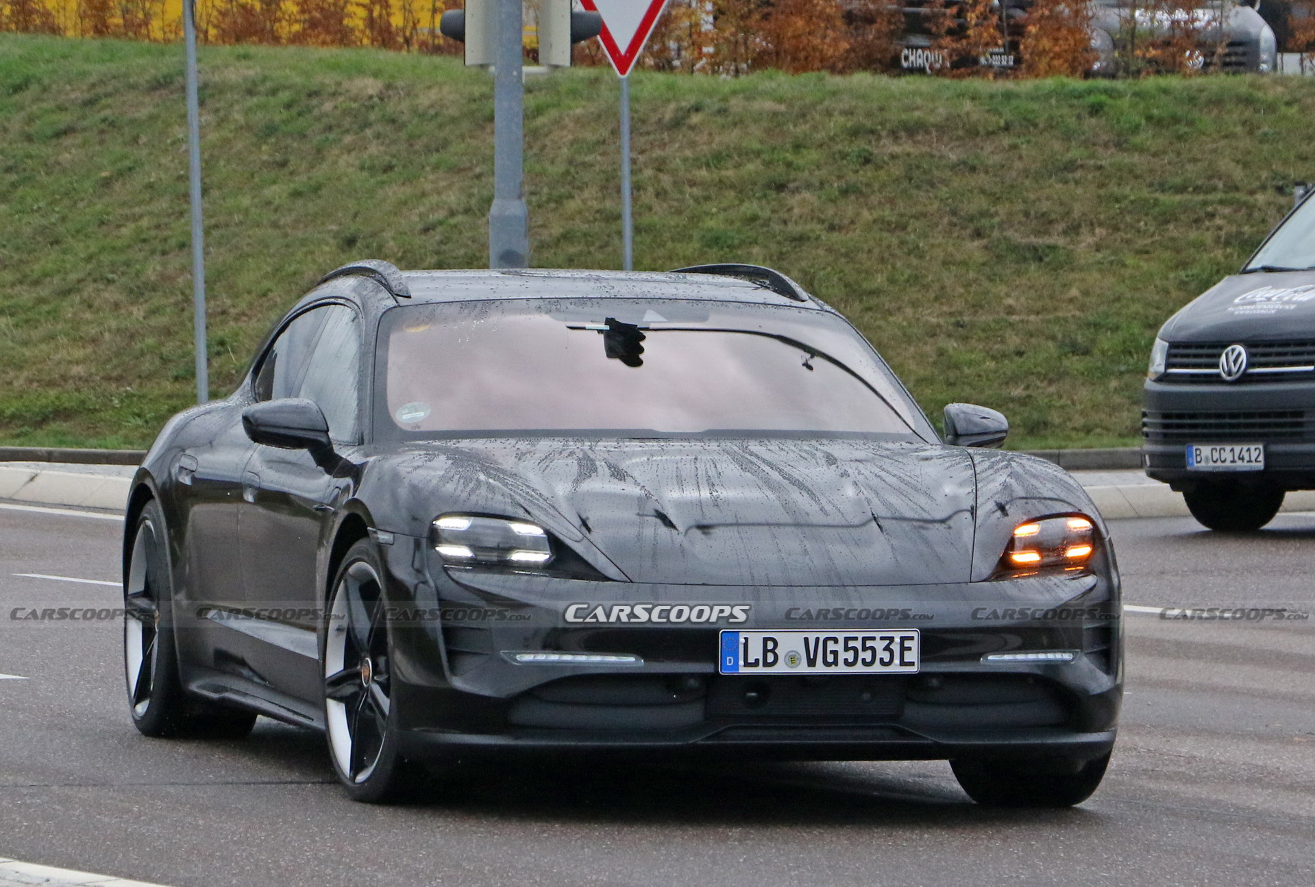 The New Electric Porsche Taycan Cross Turismo Is Shaping Up To Be A Looker