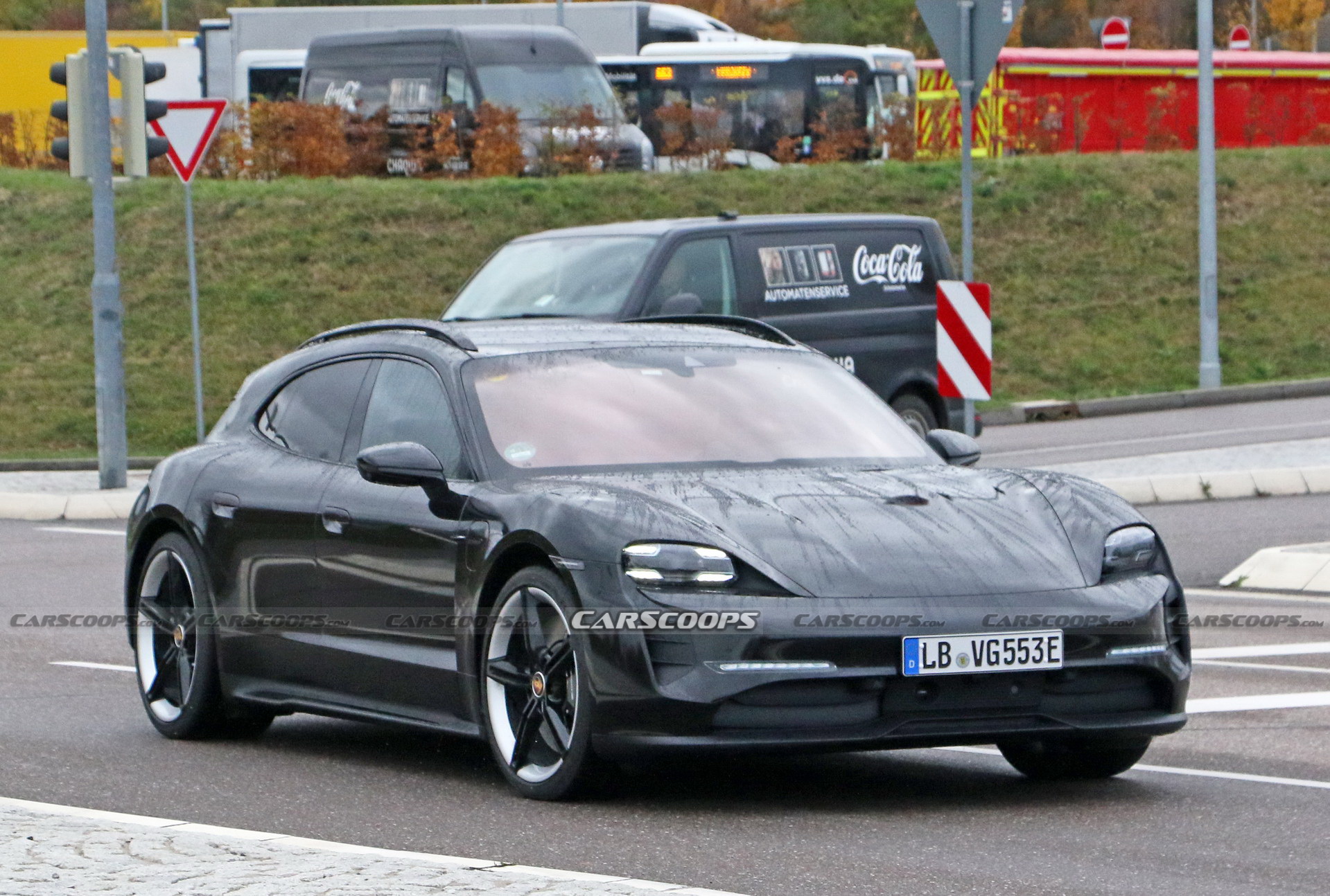 The New Electric Porsche Taycan Cross Turismo Is Shaping Up To Be A Looker