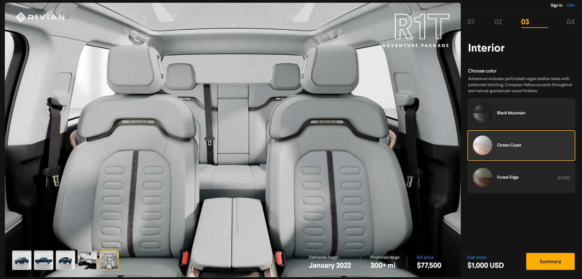 Rivian Launches R1S And R1T Configurators