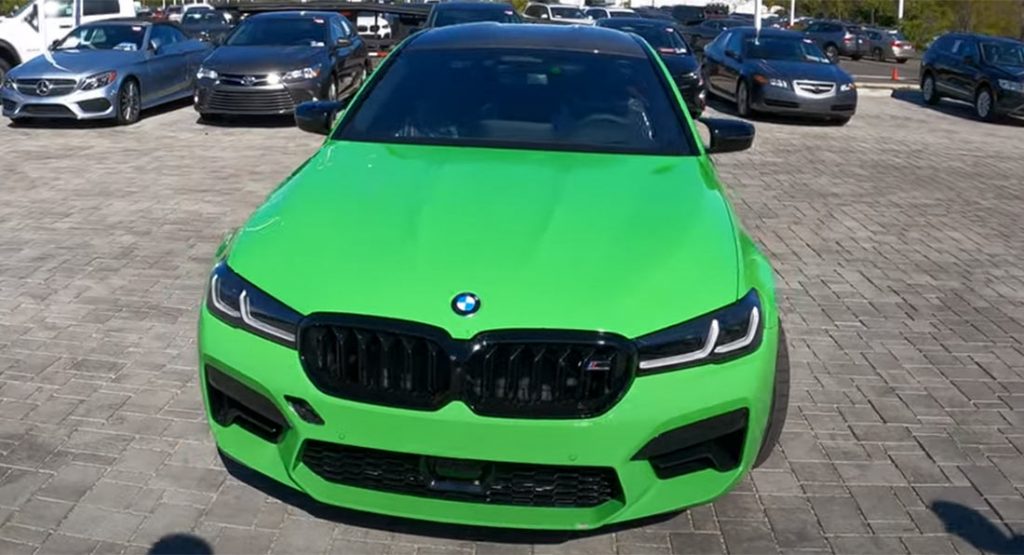  Does Lamborghini’s ‘Verde Mantis’ Green Suit This 2021 BMW M5 Competition?