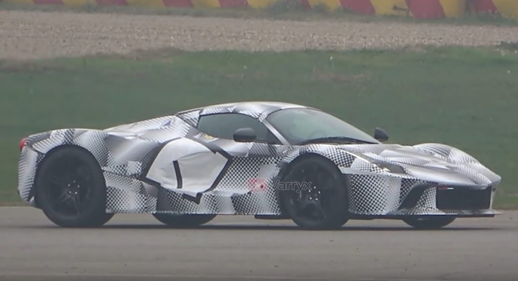  Time To See That Mysterious LaFerrari Hypercar Mule In Action On The Fiorano Racetrack