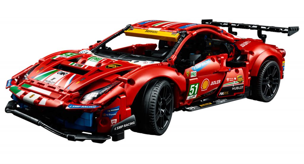 First Ever Lego Technic Ferrari Is A 169 99 Miniature 488 Gte For Your Desk Carscoops