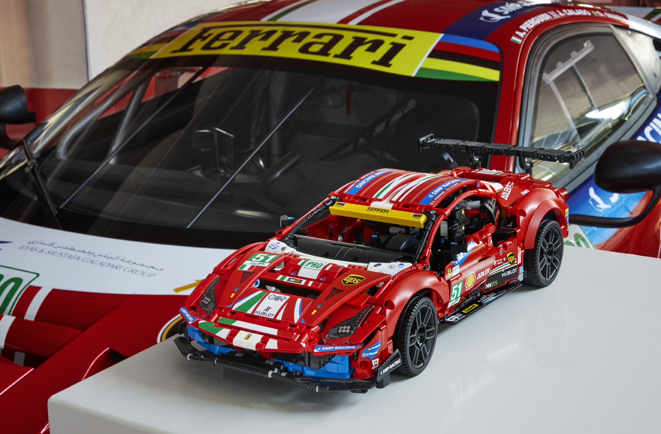 First Ever LEGO Technic Ferrari Is A $169.99 Miniature 488 GTE For Your Desk