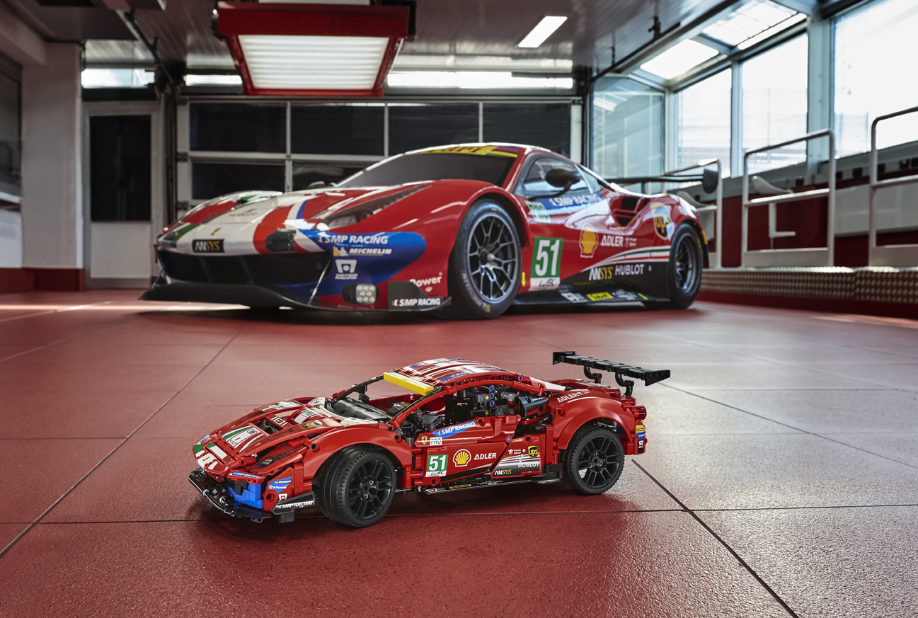 First Ever LEGO Technic Ferrari Is A $169.99 Miniature 488 GTE For Your Desk