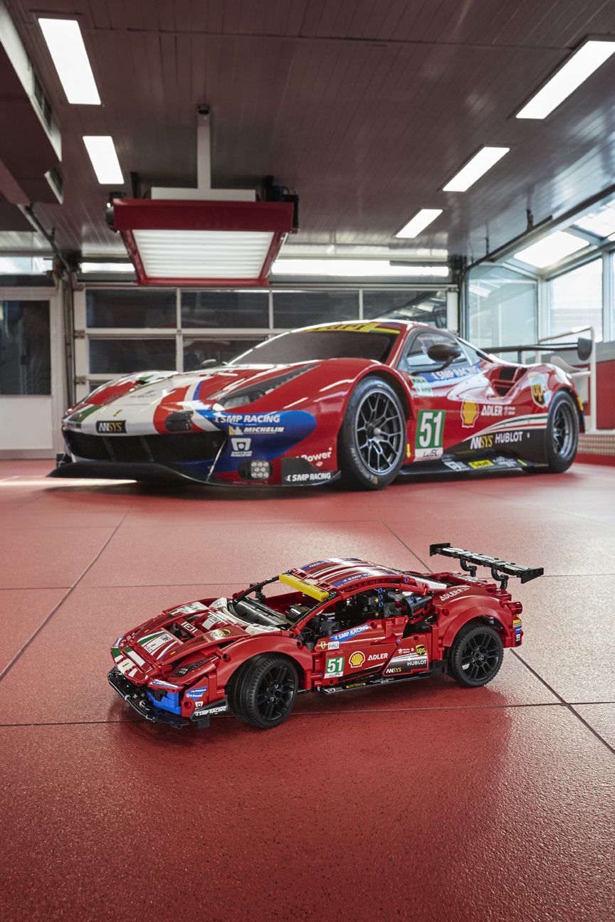 First Ever LEGO Technic Ferrari Is A $169.99 Miniature 488 GTE For Your Desk