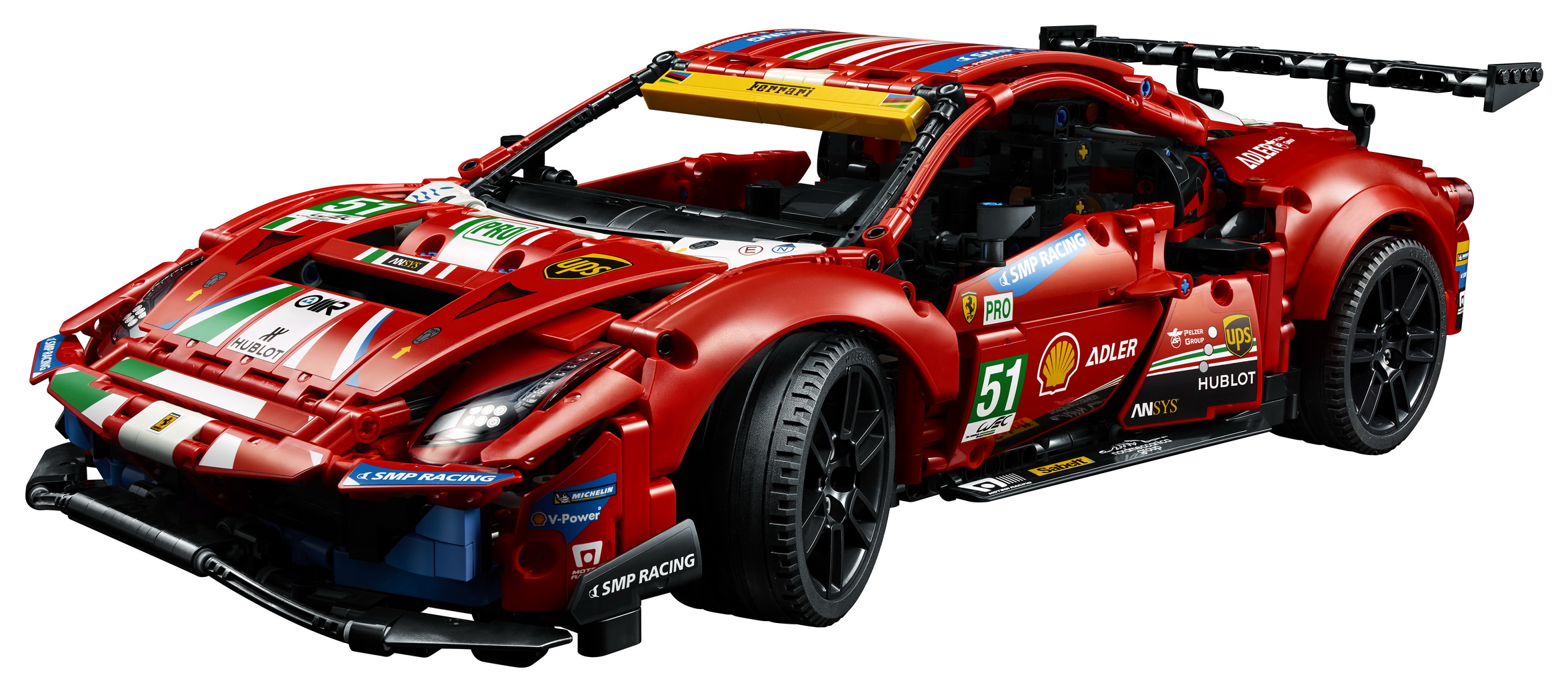 First Ever LEGO Technic Ferrari Is A $169.99 Miniature 488 GTE For Your Desk