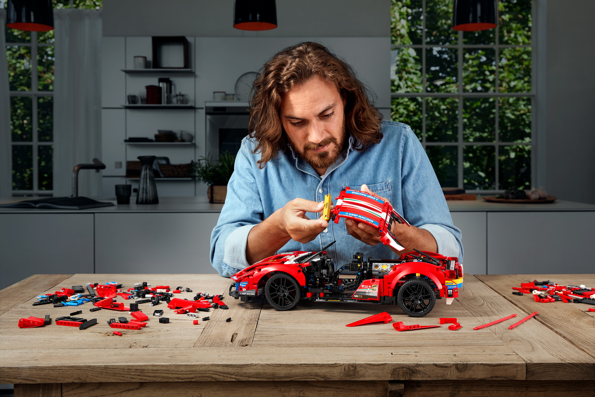 First Ever LEGO Technic Ferrari Is A $169.99 Miniature 488 GTE For Your Desk
