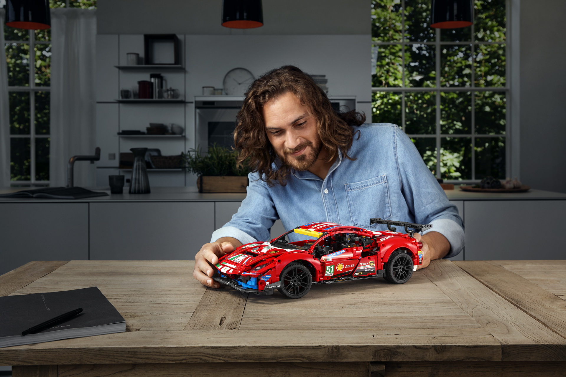 First Ever LEGO Technic Ferrari Is A $169.99 Miniature 488 GTE For Your Desk