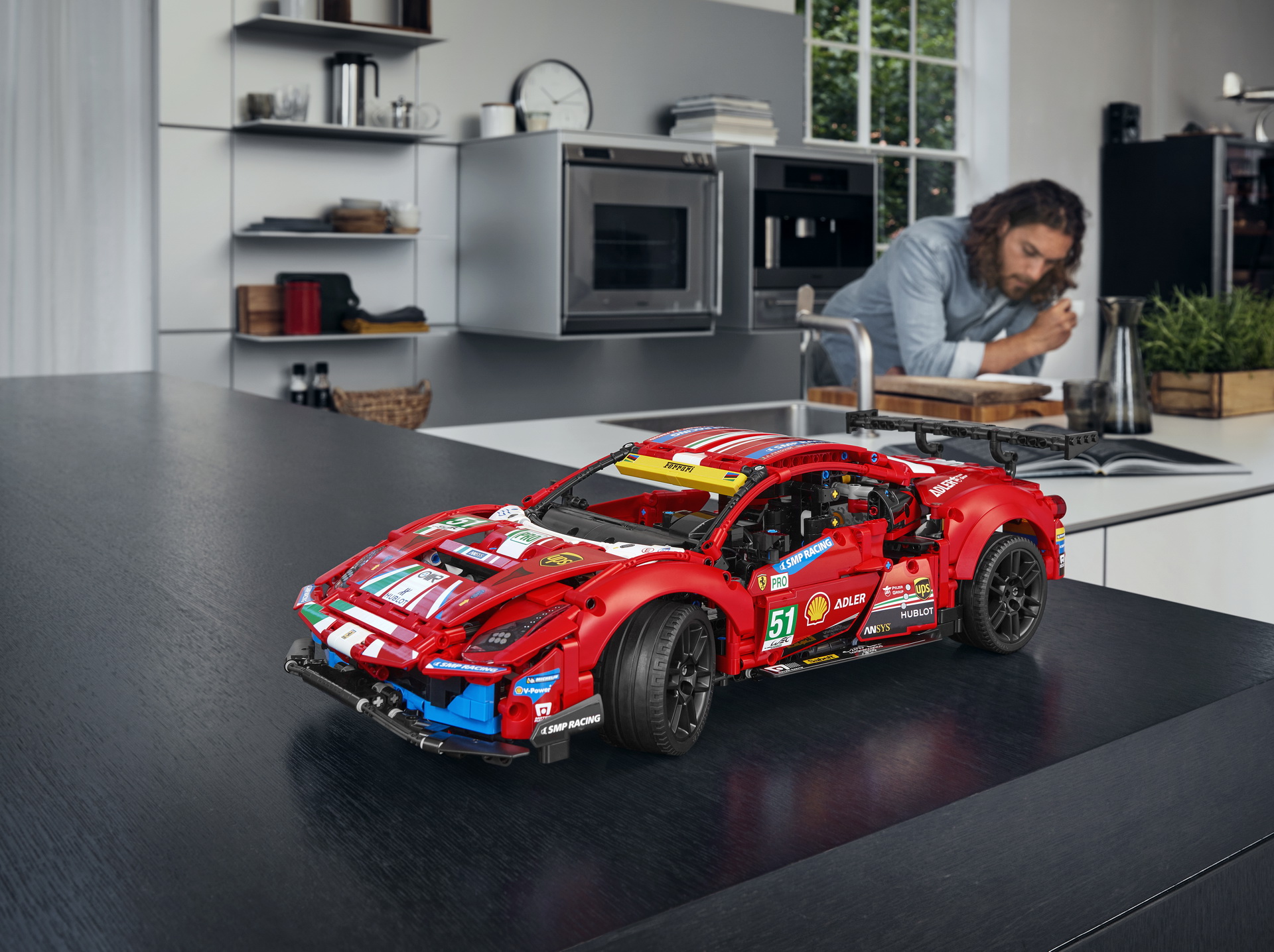 First Ever LEGO Technic Ferrari Is A $169.99 Miniature 488 GTE For Your Desk
