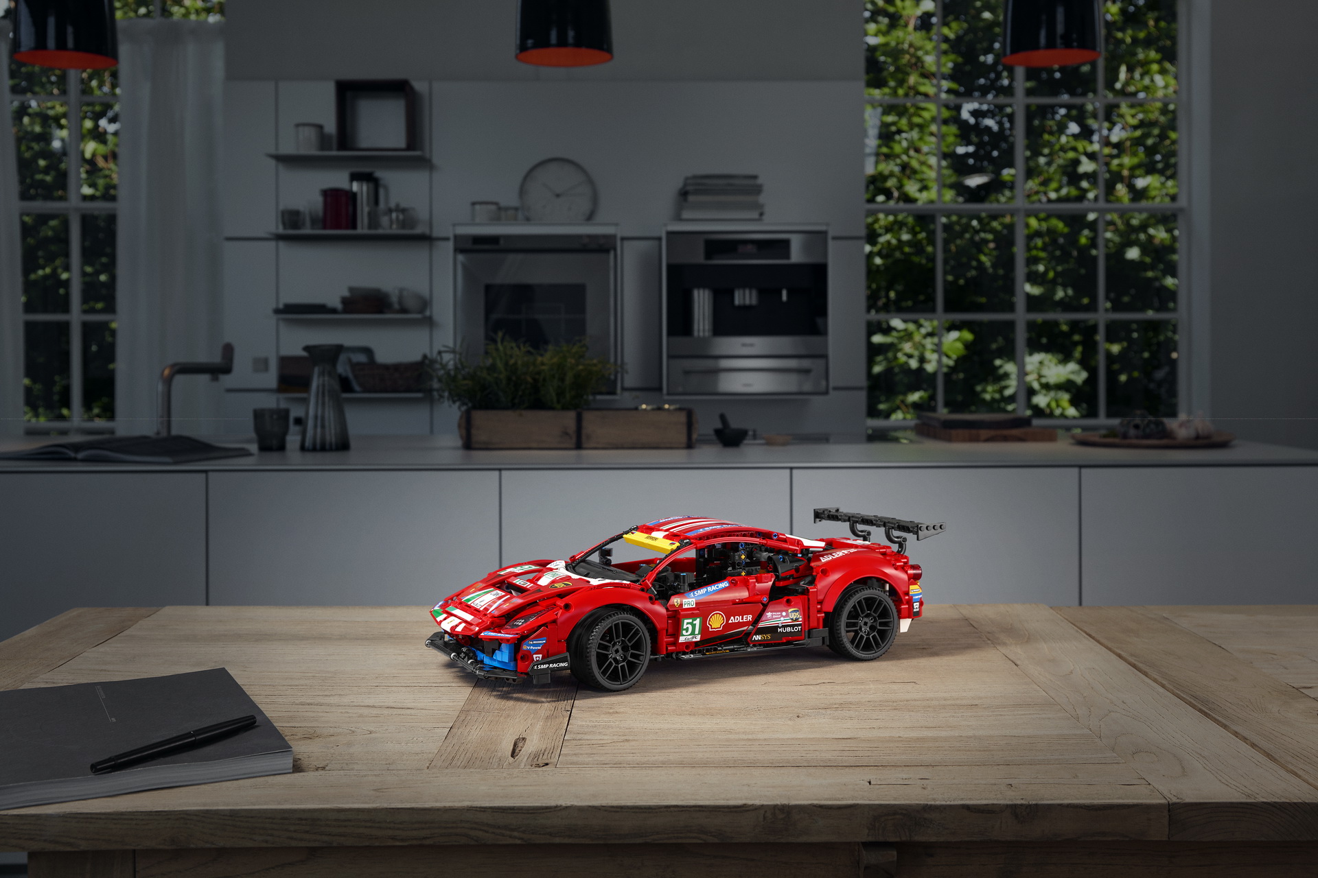 First Ever LEGO Technic Ferrari Is A $169.99 Miniature 488 GTE For Your Desk