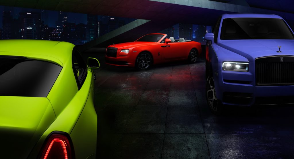  Rolls-Royce Reveals ‘Neon Nights’ Collection For Black Badge Models