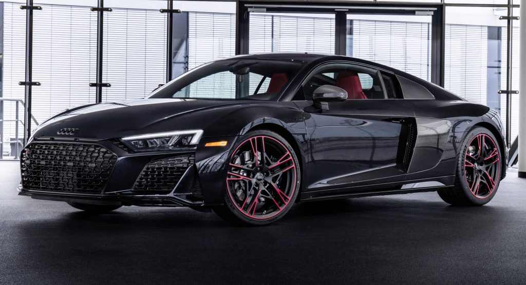 Audi Gives America The Stealthy 2021 R8 Panther Edition RWD Special With A Lick Of Red