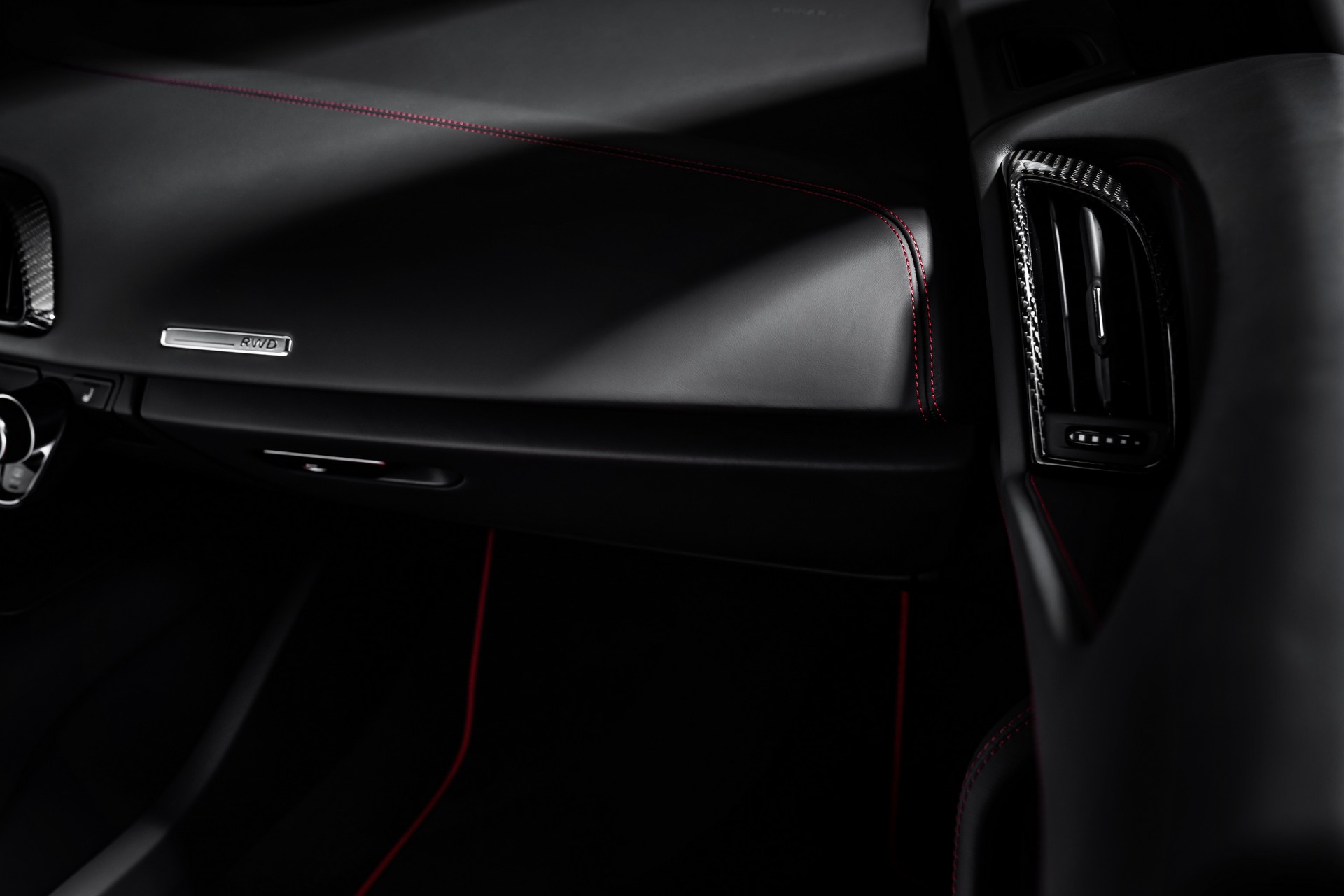 Audi Gives America The Stealthy 2021 R8 Panther Edition RWD Special With A Lick Of Red