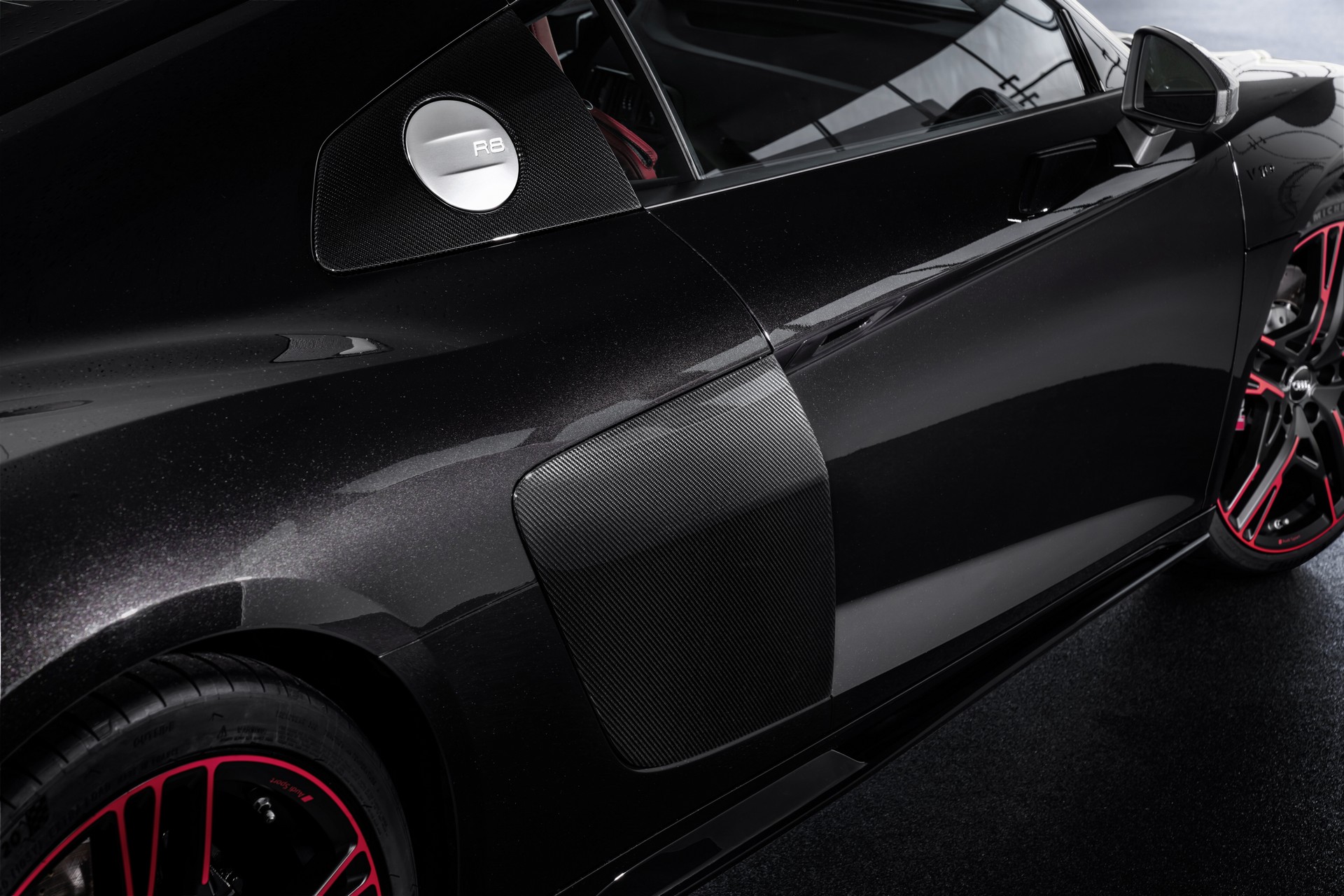 Audi Gives America The Stealthy 2021 R8 Panther Edition RWD Special With A Lick Of Red