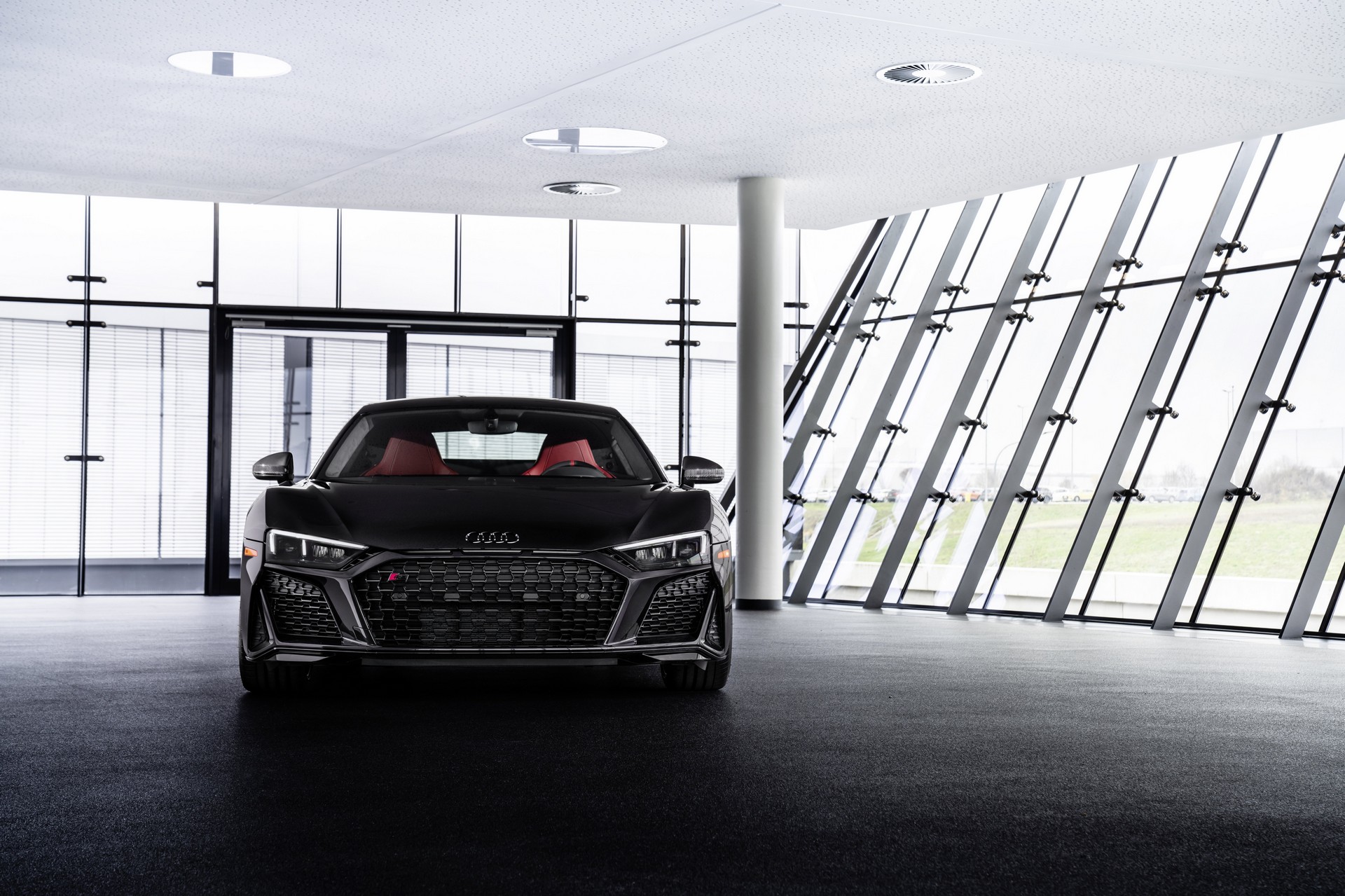 Audi Gives America The Stealthy 2021 R8 Panther Edition RWD Special With A Lick Of Red