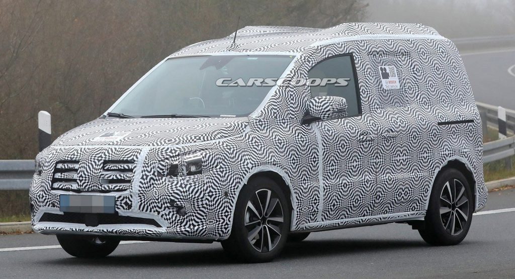  2022 Mercedes Citan / T-Class Spied With Less Disguise