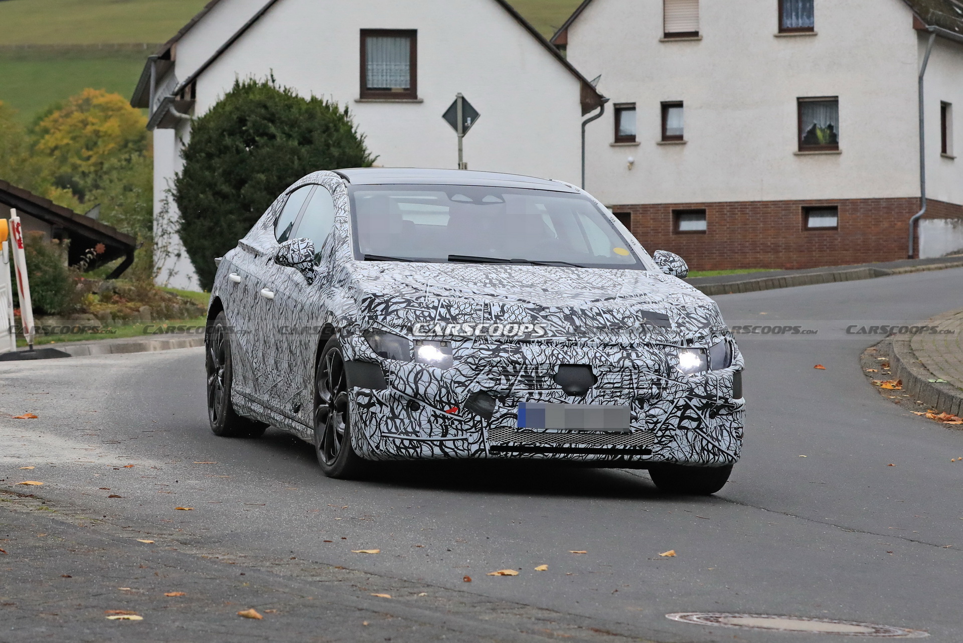 2022 Mercedes EQE Electric Sedan Tries To Hide Its Concept-Car Looks