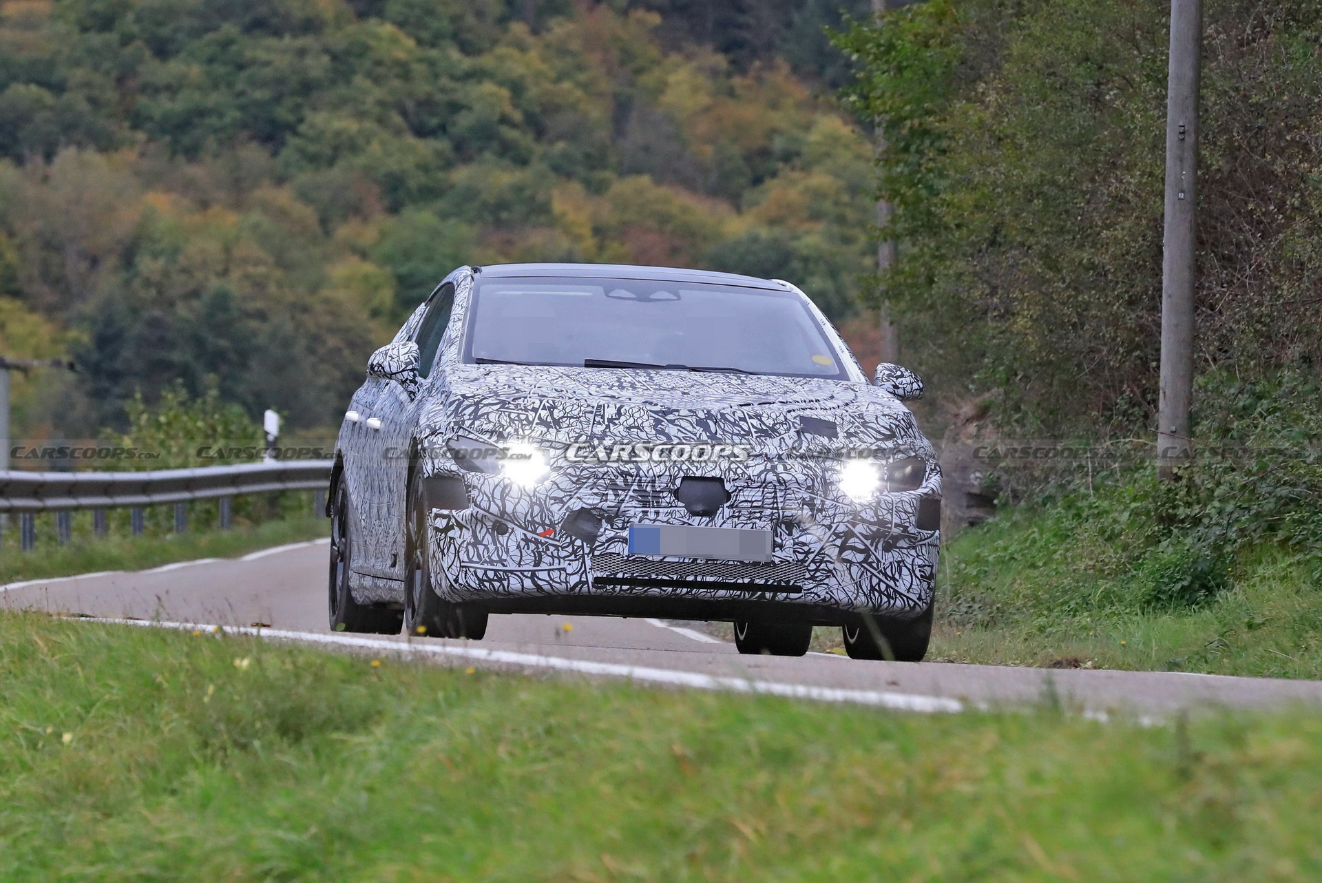 2022 Mercedes EQE Electric Sedan Tries To Hide Its Concept-Car Looks