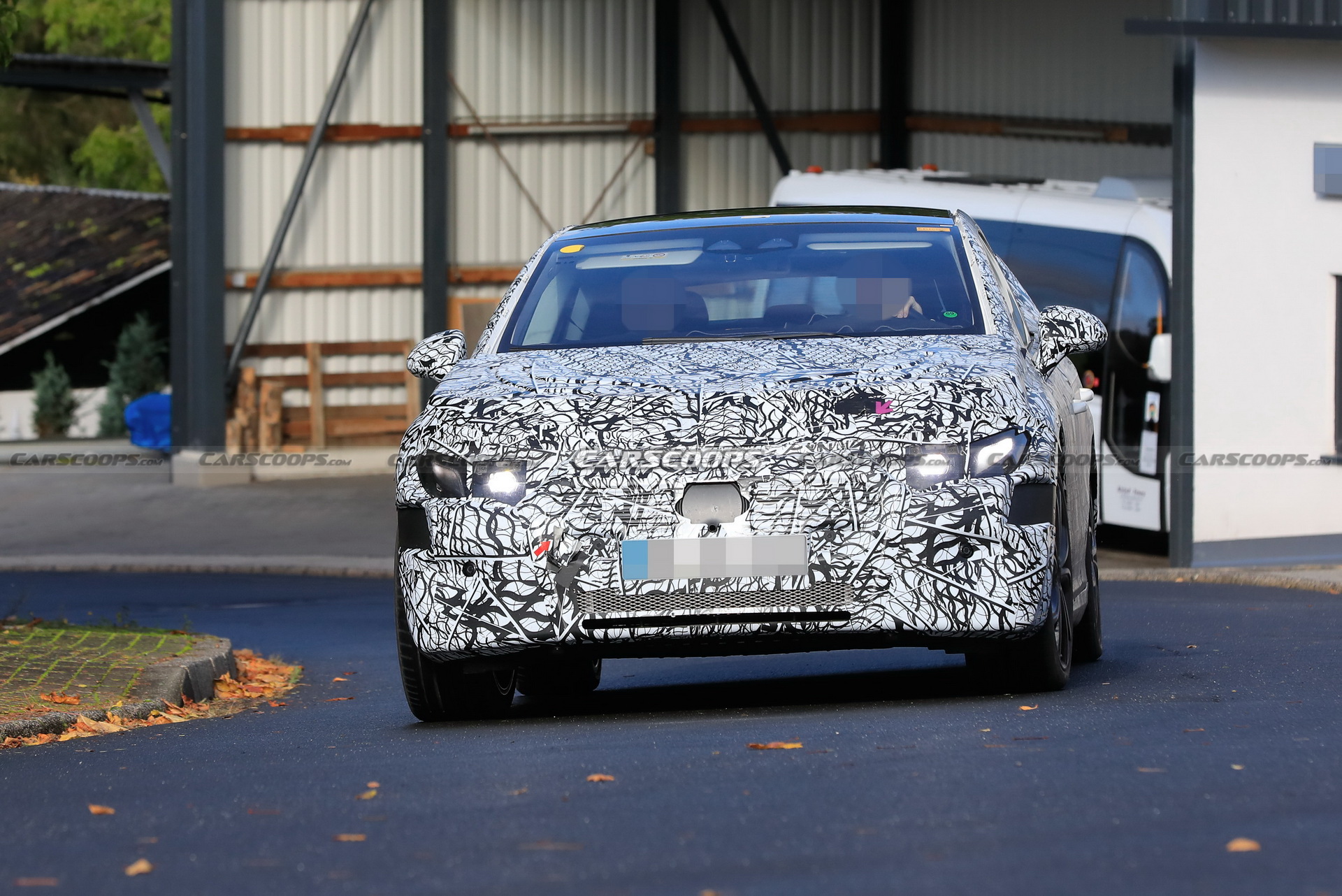 2022 Mercedes EQE Electric Sedan Tries To Hide Its Concept-Car Looks