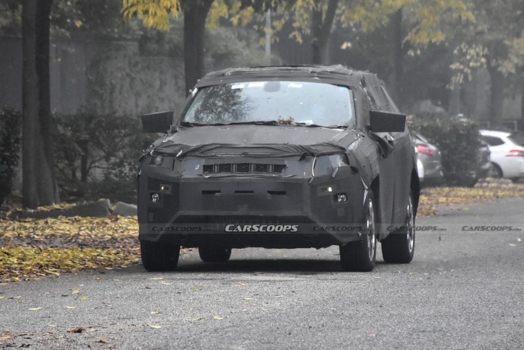 Jeep Grand Compass 7 Seater Looking Shy In Spy Debut Carscoops