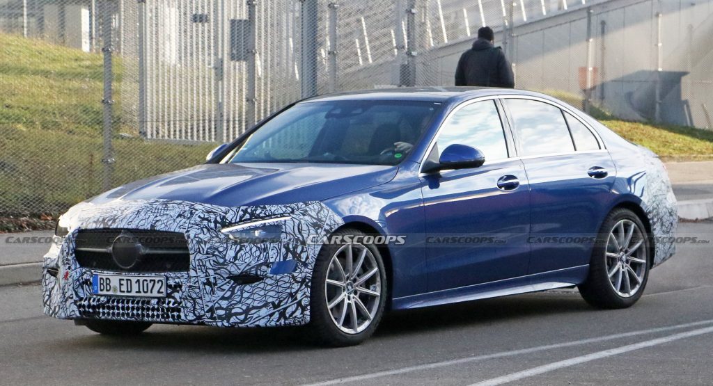 2022 Mercedes C-Class Nears Debut As Prototypes Keep Little Camouflage On