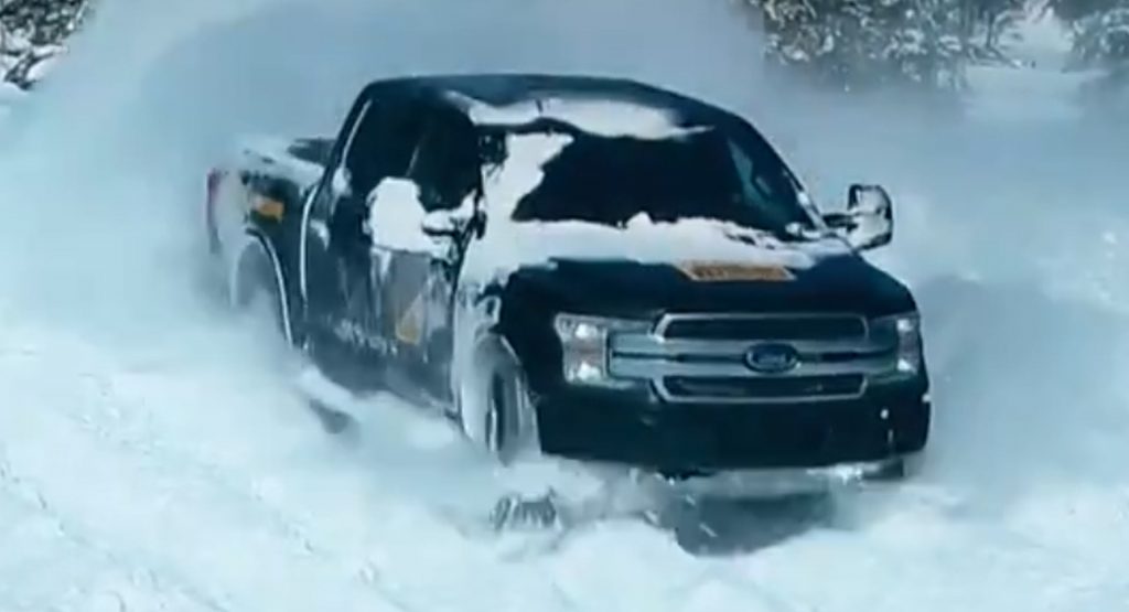  Ford Says Snow More Gas As Company Teases Electric F-150