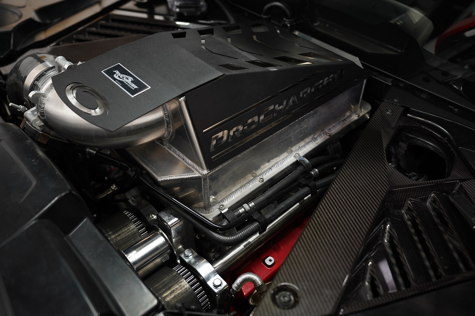 C8 Corvette Receives A Nice Boost To 700 HP With Bolt-On Supercharger Kit