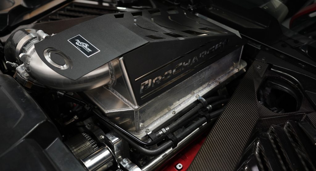 C8 Corvette Receives A Nice Boost To 700 HP With Bolt-On Supercharger Kit