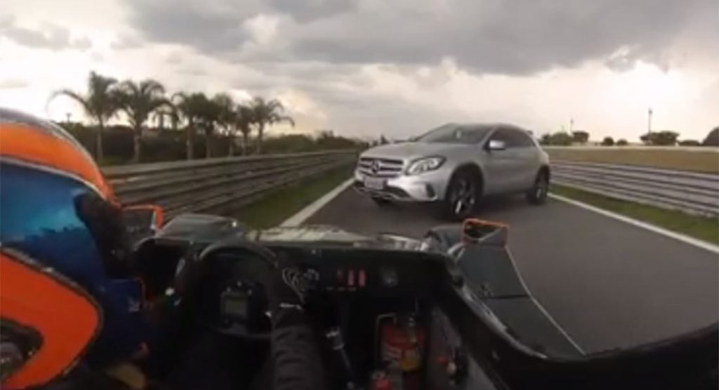  How On Earth Did This Mercedes GLA End Up Into The Pitlane At Interlagos?