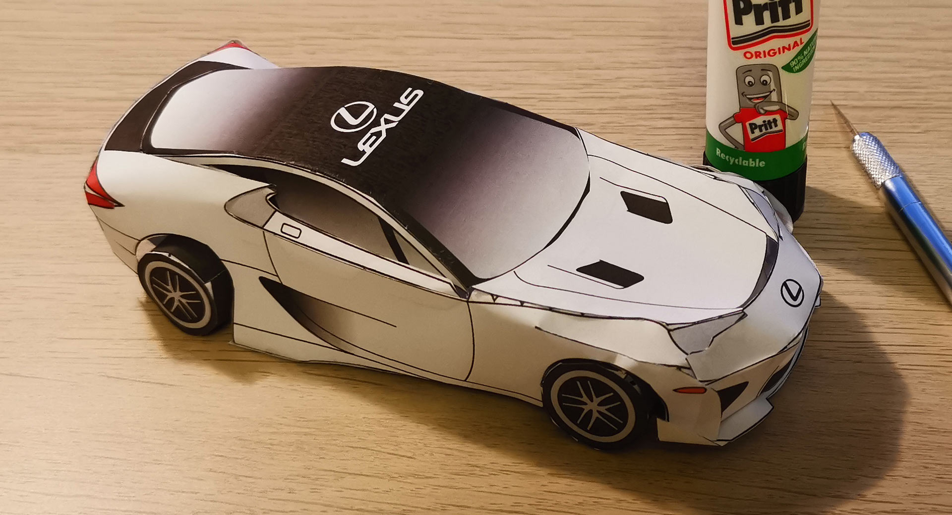 Celebrate 10 Years Of The Lexus LFA By Making Your Own Paper Scale Model