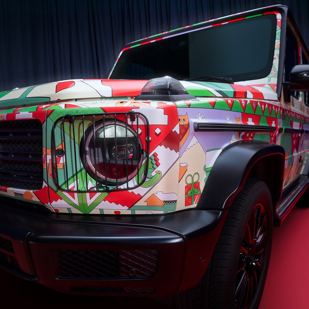 Mercedes-Benz G-Class And AMG GT R Put On Their Ugly Christmas Sweaters