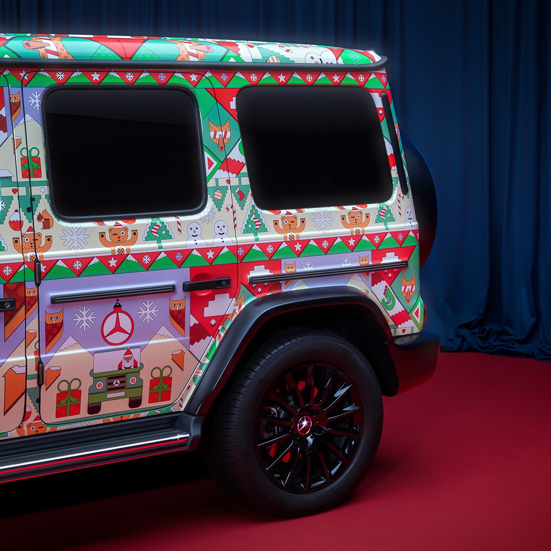 Mercedes-Benz G-Class And AMG GT R Put On Their Ugly Christmas Sweaters
