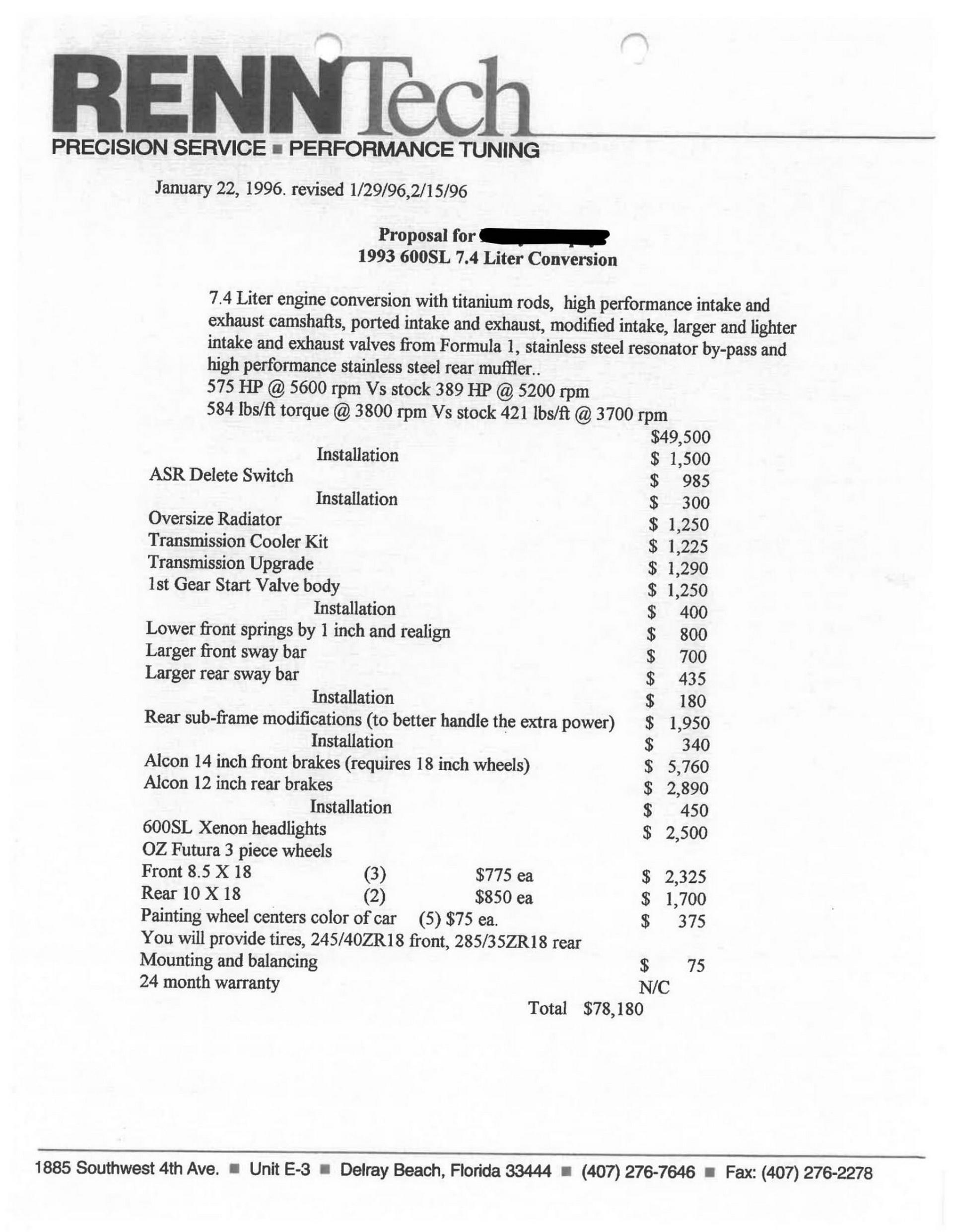 The Renntech SL74 Is One Of The Wildest Mercedes R129s Ever Made