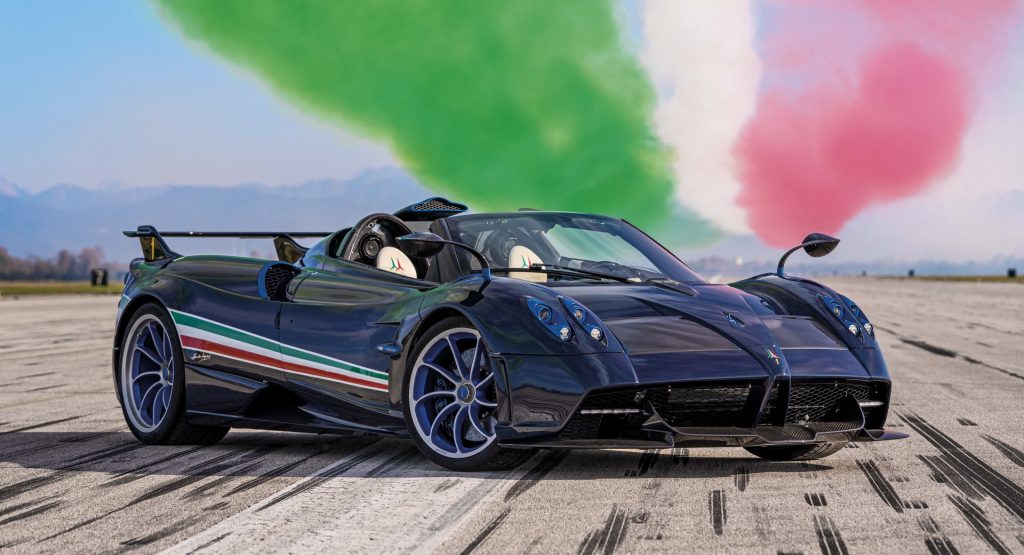  New Pagani Huayra Tricolore Pays Tribute To Italy’s Frecce Tricolori With 828 HP And A Real Air Speed Instrument