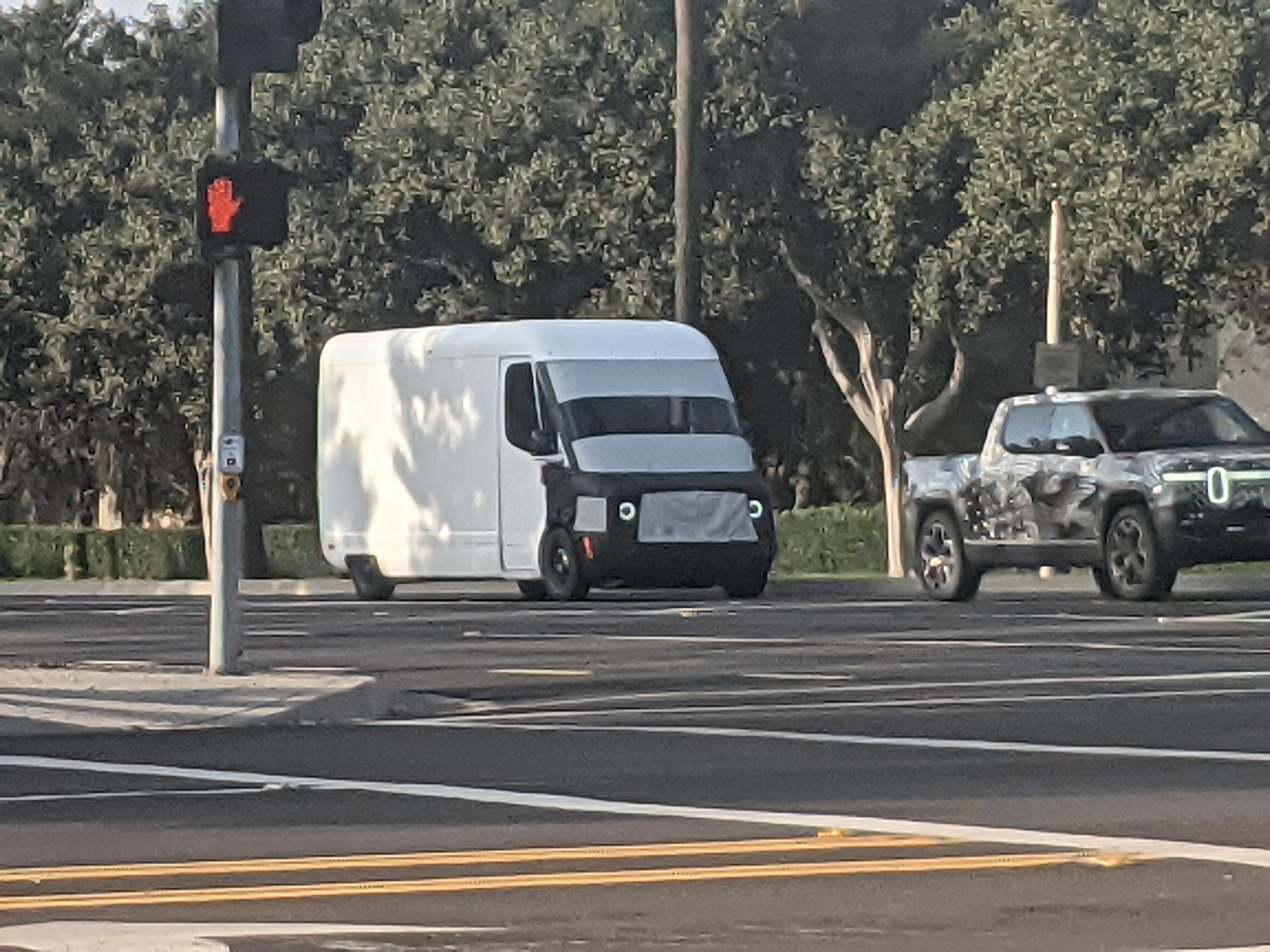 Rivian Spied Testing Its Amazon Van And R1T Pickup