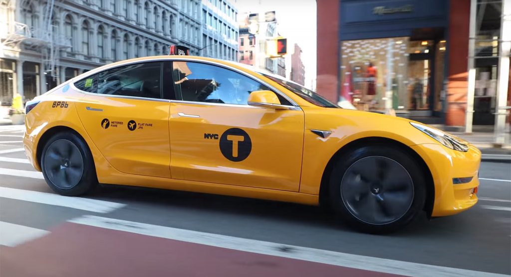  This Is What Riding In The Only Tesla Model 3 Cab In New York City Looks Like
