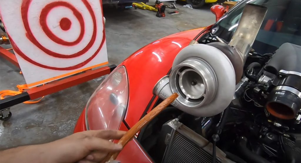This Is What Happens When You Feed Random Items Into A Turbocharger